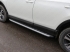 Toyota RAV4 2015 Пороги алюминиевые с пластиковой накладкой (карбон серебро) 1720 мм